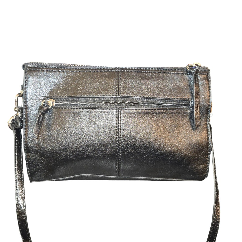 The Sak Leucadia Crossbody Bag Women Medium Black Leather Studded Tassel 109151 - Picture 4 of 10